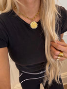 Adjustable Small Coin Necklace-Gold-7- Jewelry-CHANSUTTPEARLS-Usher & Co - Women's Boutique Located in Atoka, OK and Durant, OK