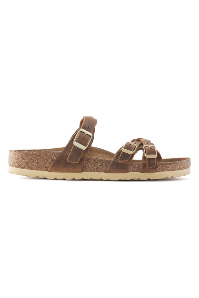 Birkenstock: Franca-Cognac-Sandals-USHER & CO -Usher & Co - Women's Boutique Located in Atoka, OK and Durant, OK