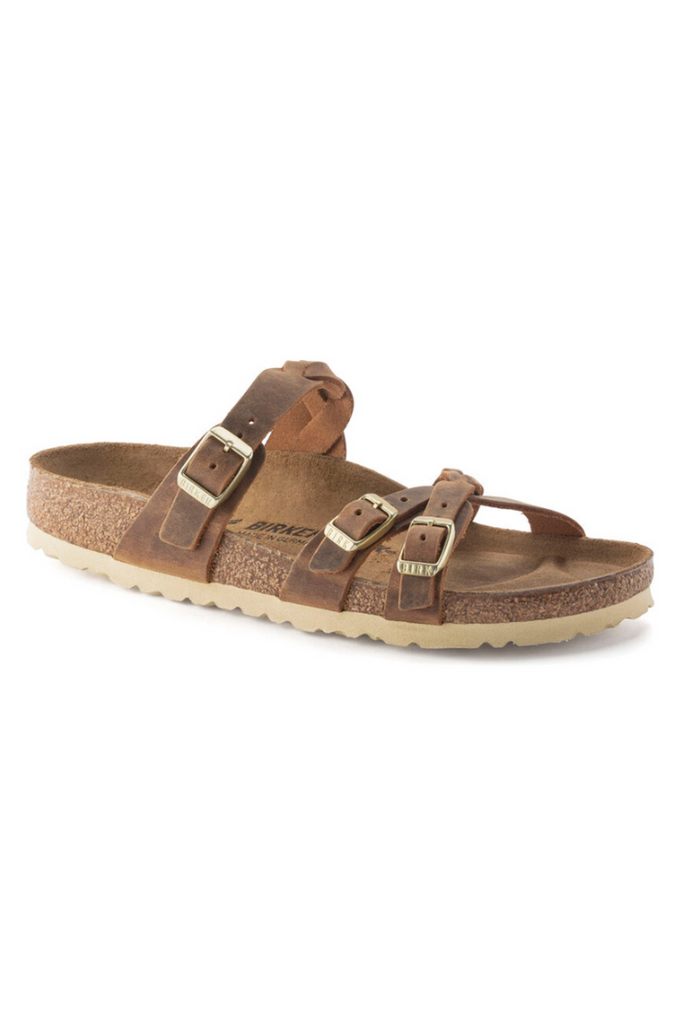 Birkenstock: Franca-Cognac-Sandals-USHER & CO -Usher & Co - Women's Boutique Located in Atoka, OK and Durant, OK