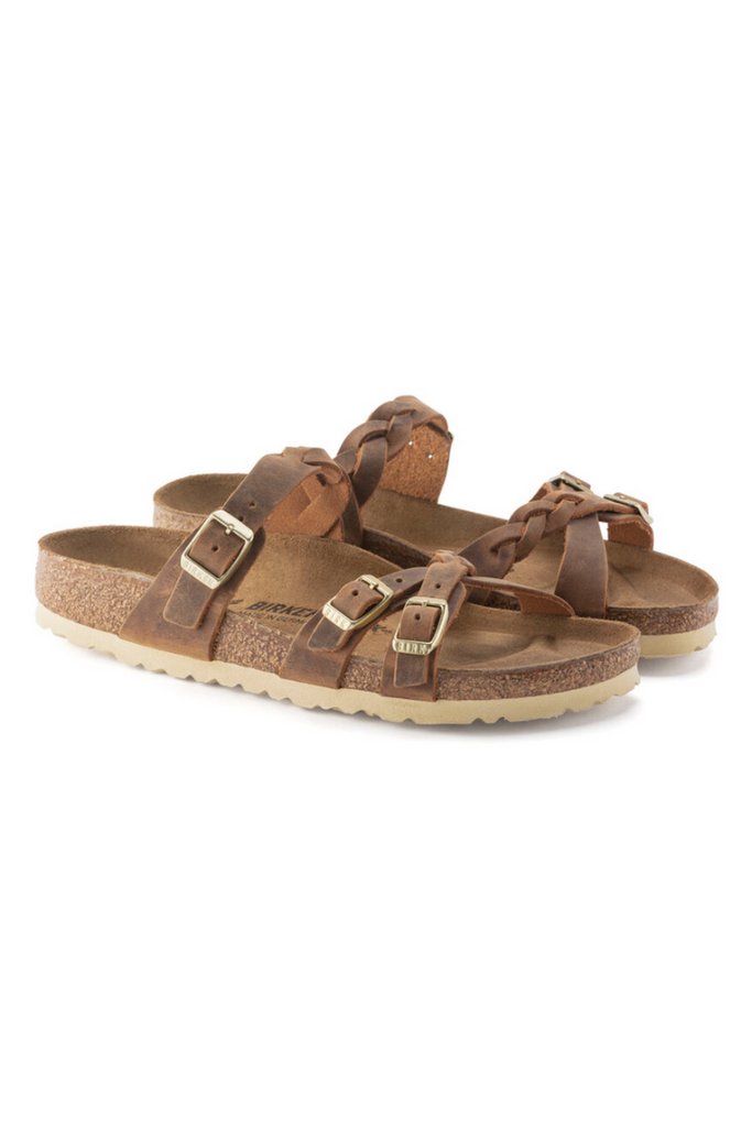 Birkenstock: Franca-Cognac-Sandals-USHER & CO -Usher & Co - Women's Boutique Located in Atoka, OK and Durant, OK