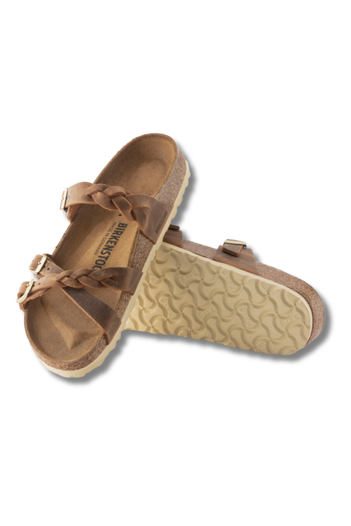 Birkenstock: Franca-Cognac-Sandals-USHER & CO -Usher & Co - Women's Boutique Located in Atoka, OK and Durant, OK