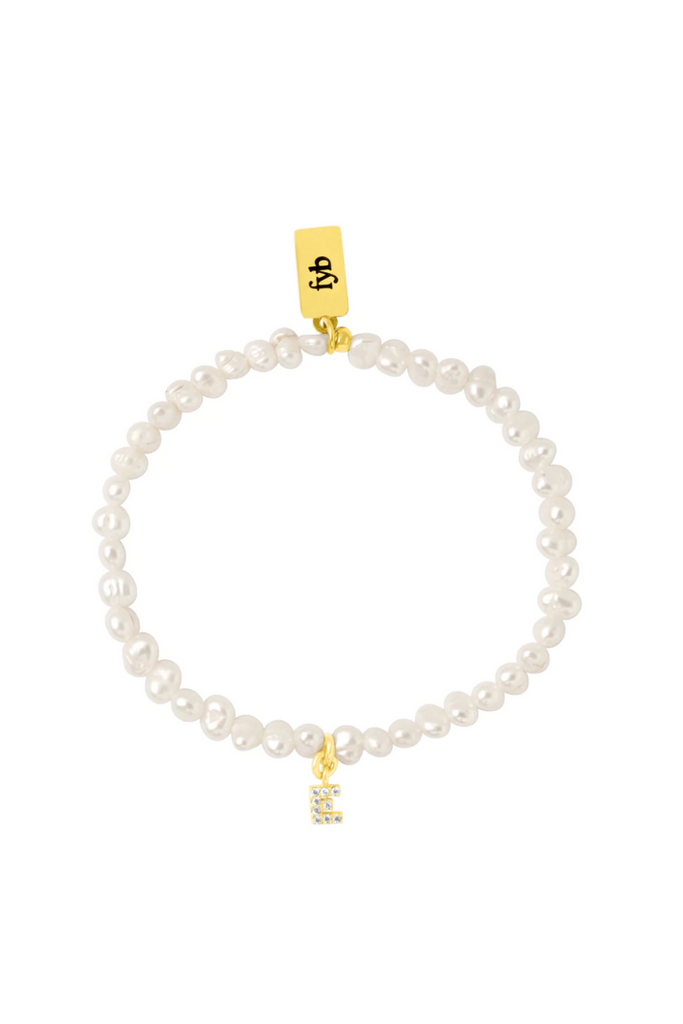 fyb: Pearl Initial Bracelets-Bracelets-fyb-Usher & Co - Women's Boutique Located in Atoka, OK and Durant, OK