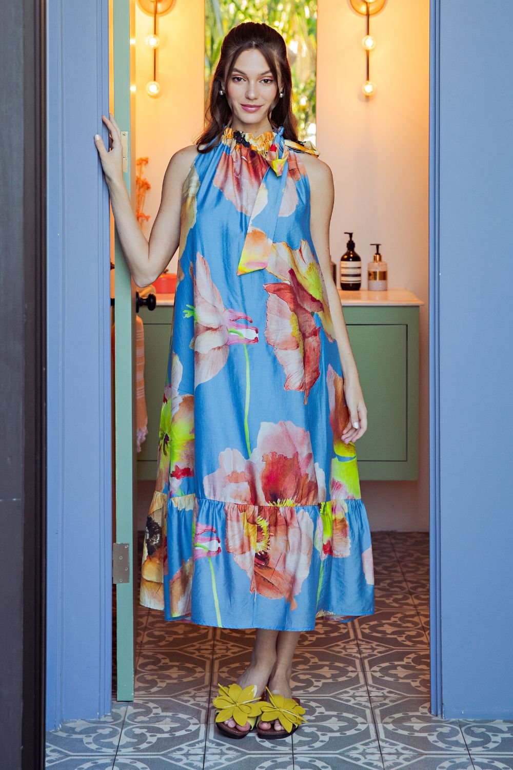 Gadol Midi Dress-6- Dress/Romp/Jump-Glam-Usher & Co - Women's Boutique Located in Atoka, OK and Durant, OK