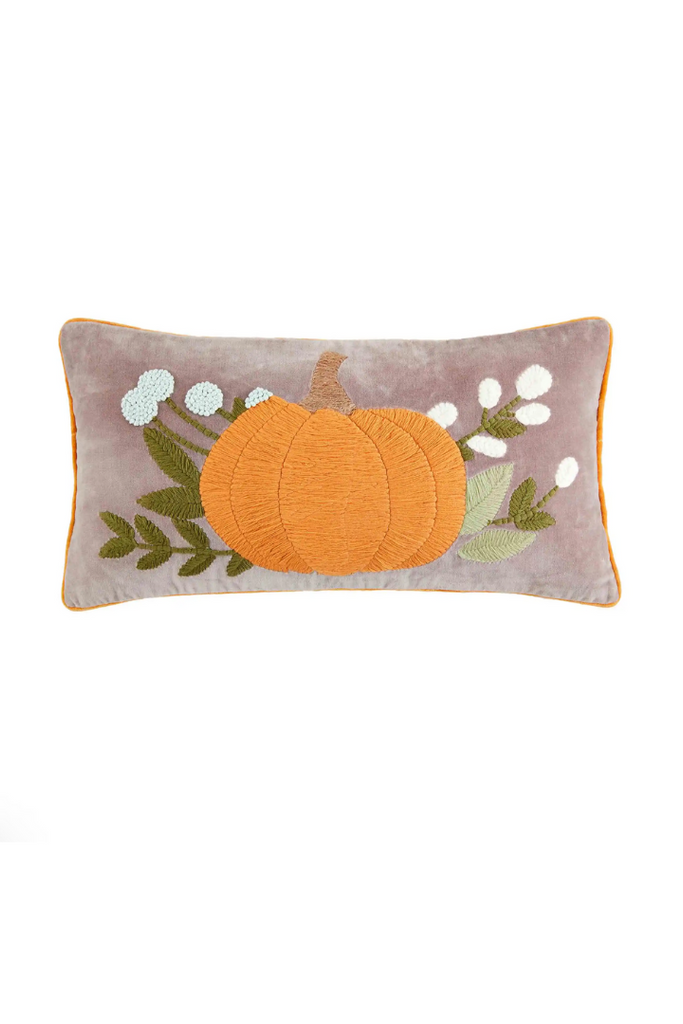 Gather Velvet Lumbar Pillow-Pillows/Throws-Mudpie-Usher & Co - Women's Boutique Located in Atoka, OK and Durant, OK