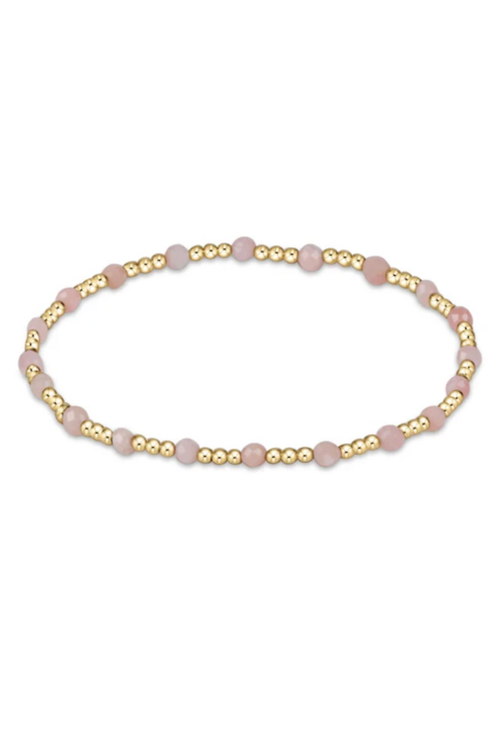 enewton: Gemstone Gold Sincerity 3mm Bracelet-Pink Opal-7- Jewelry-ENEWTON-Usher & Co - Women's Boutique Located in Atoka, OK and Durant, OK
