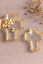 Glass Cross Tidbit Tray-11- Gift/Home-MUD PIE-Usher & Co - Women's Boutique Located in Atoka, OK and Durant, OK