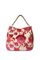 Glenda Gies: Olivia-Coral Pink Chenille Peony-10- Bags/Wallets-Glenda Gies-Usher & Co - Women's Boutique Located in Atoka, OK and Durant, OK