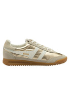 Gola: Women's Firefly Metallic Trainer - Gold / Off White-9- Shoes-Gola-Usher & Co - Women's Boutique Located in Atoka, OK and Durant, OK