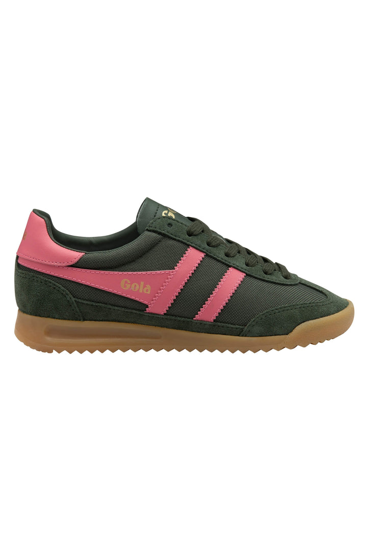 Gola: Tornado Trainer - Dark Khaki/Bubblegum-9- Shoes-Gola-Usher & Co - Women's Boutique Located in Atoka, OK and Durant, OK