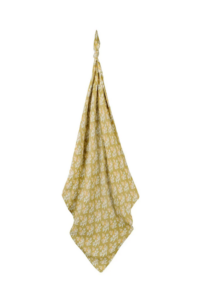 Organic Swaddle-Gold Floral-Baby-Milkbarn-Usher & Co - Women's Boutique Located in Atoka, OK and Durant, OK