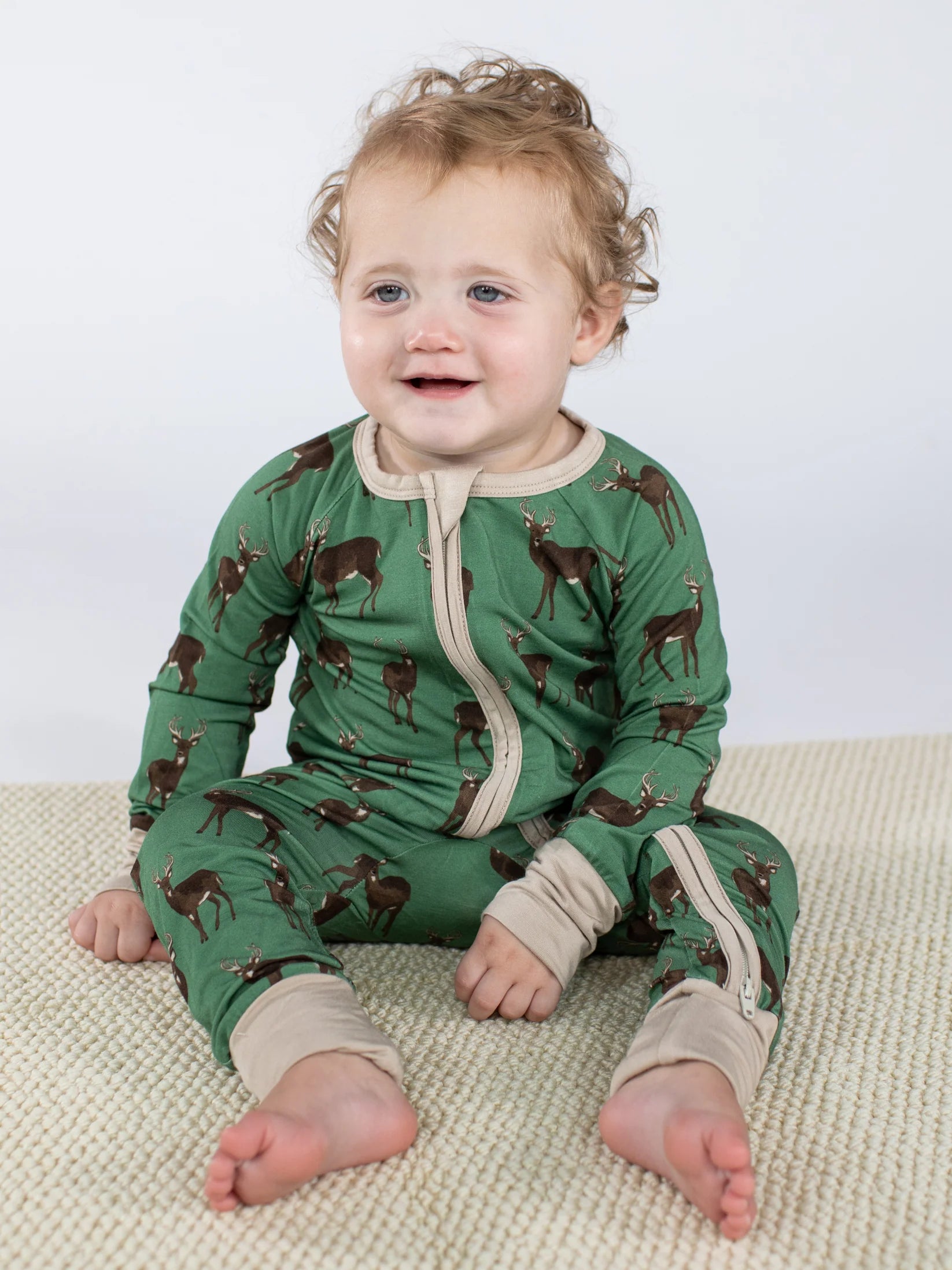 Goosies: Zip PJs-Deer-12- Baby/Kids/Men-Goosies-Usher & Co - Women's Boutique Located in Atoka, OK and Durant, OK