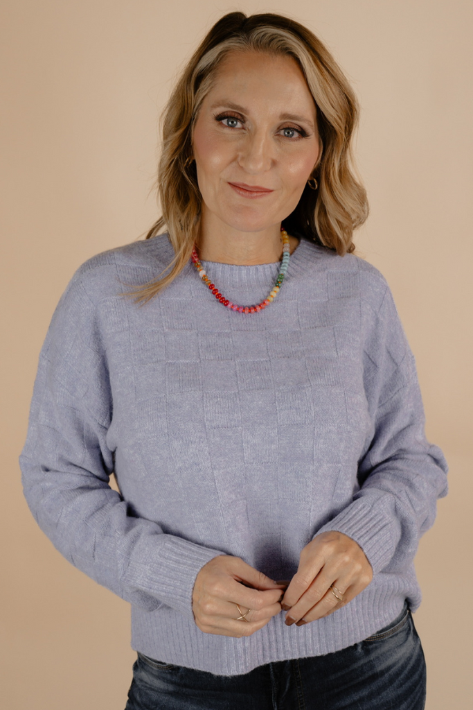 Hailey Sweater-Periwinkle-Sweaters-THREAD AND SUPPLY-Usher & Co - Women's Boutique Located in Atoka, OK and Durant, OK