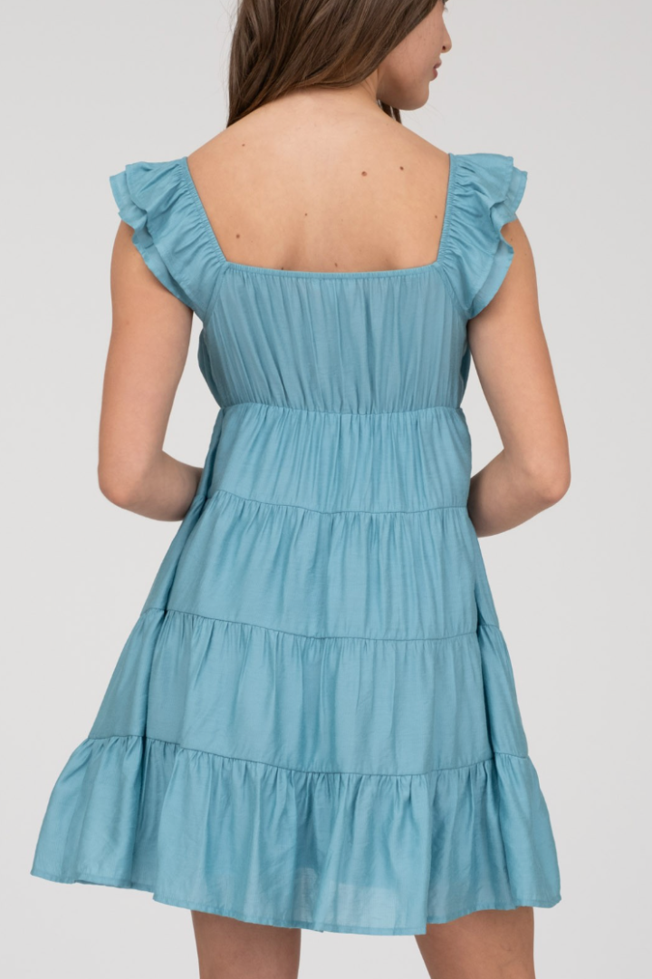 Harlow Dress-6- Dress/Romp/Jump-Blue Pepper-Usher & Co - Women's Boutique Located in Atoka, OK and Durant, OK