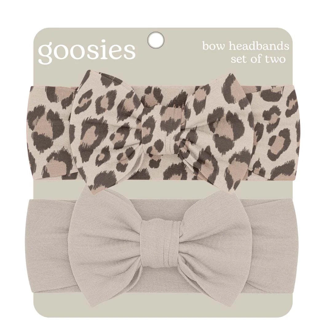 Goosies: Headband Bow Set-Classic Leopard-12- Baby/Kids/Men-Goosies-Usher & Co - Women's Boutique Located in Atoka, OK and Durant, OK