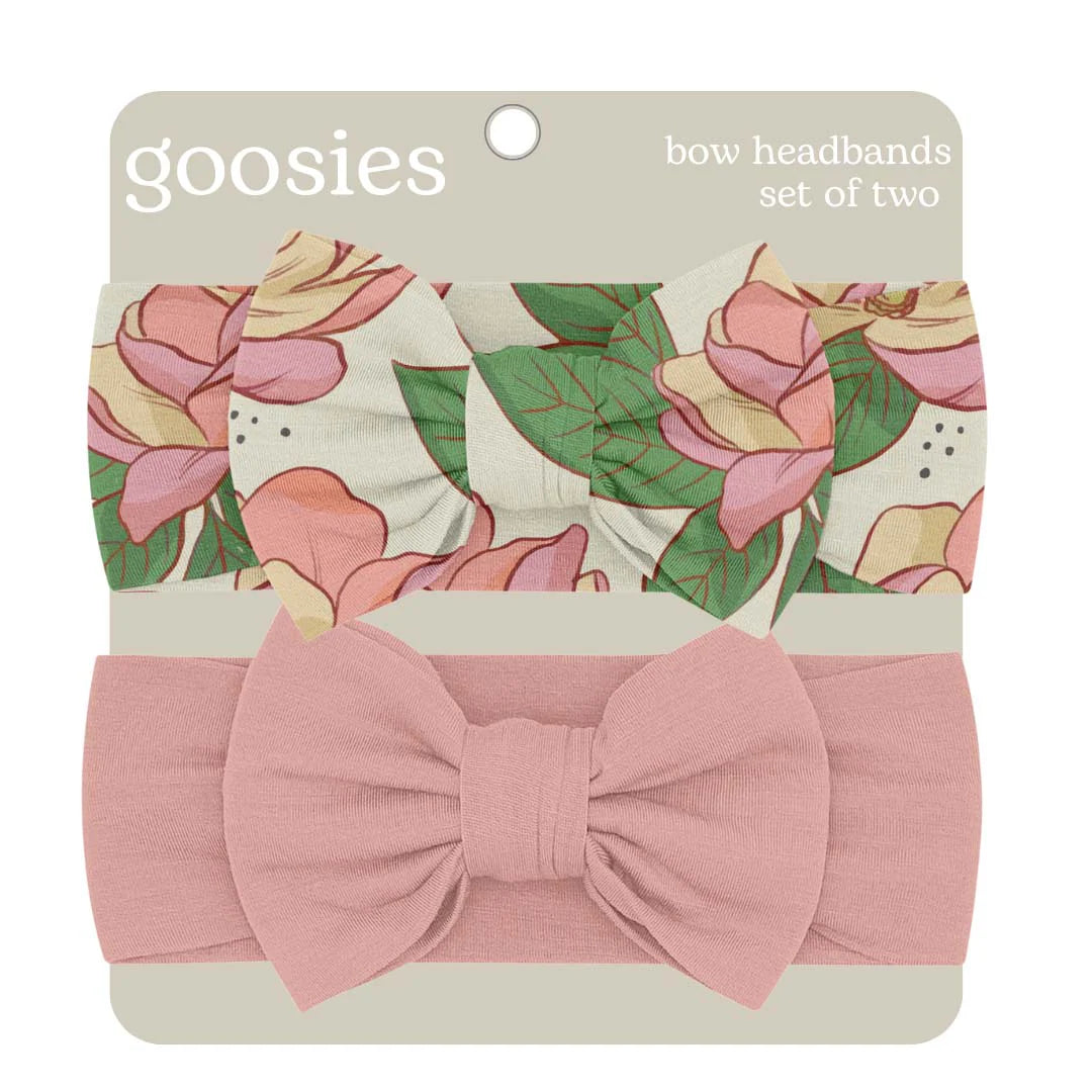 Goosies: Headband Bow Set-Magnolias-12- Baby/Kids/Men-Goosies-Usher & Co - Women's Boutique Located in Atoka, OK and Durant, OK