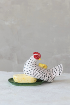 Hen & Chicks Butter Dish-11- Gift/Home-CREATIVE CO-OP-Usher & Co - Women's Boutique Located in Atoka, OK and Durant, OK
