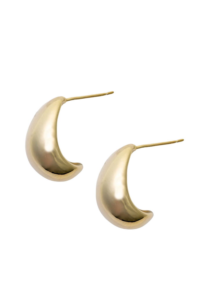 Hendrix Baby Dome Hoops-Earrings-BRACHA-Usher & Co - Women's Boutique Located in Atoka, OK and Durant, OK