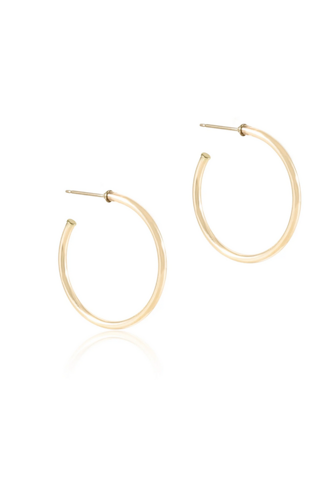 enewton: Round 1.25" Hoop-Gold-Earrings-ENEWTON-Usher & Co - Women's Boutique Located in Atoka, OK and Durant, OK