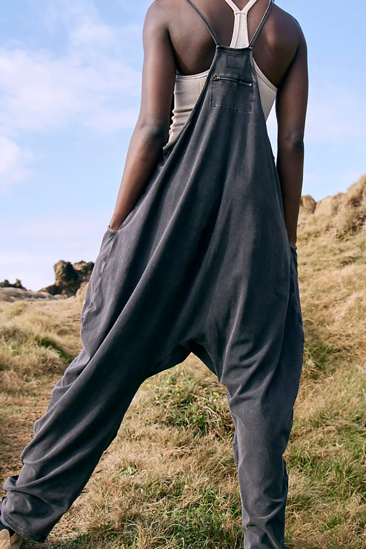 FP Movement: Hot Shot Onesie-Washed Black-6- Dress/Romp/Jump-Free People Movement-Usher & Co - Women's Boutique Located in Atoka, OK and Durant, OK