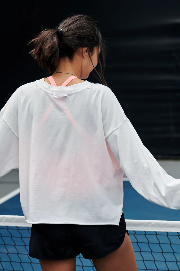 FP Movement: Inspire Layer-White-1- Tops-Free People Movement-Usher & Co - Women's Boutique Located in Atoka, OK and Durant, OK