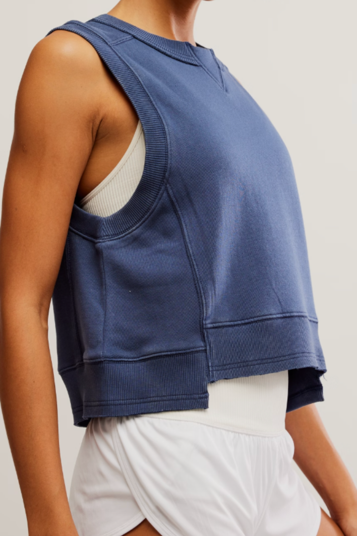 FP Movement: Intercept Tank-Midnight Navy-1- Tops-Free People Movement-Usher & Co - Women's Boutique Located in Atoka, OK and Durant, OK