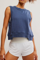 FP Movement: Intercept Tank-Midnight Navy-1- Tops-Free People Movement-Usher & Co - Women's Boutique Located in Atoka, OK and Durant, OK
