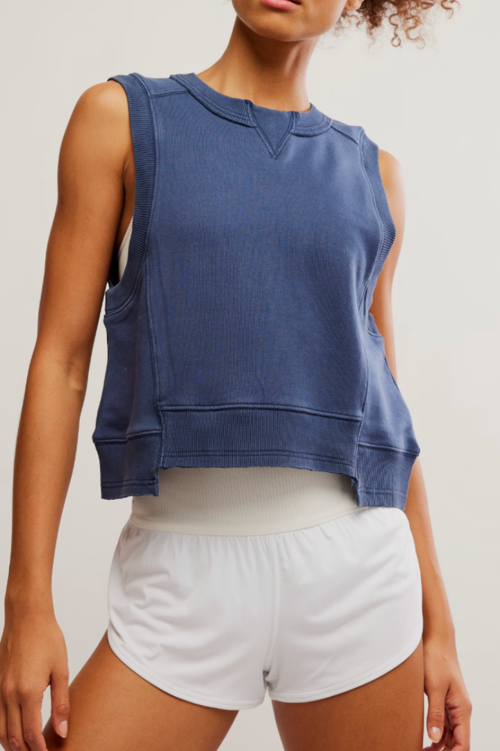 FP Movement: Intercept Tank-Midnight Navy-1- Tops-Free People Movement-Usher & Co - Women's Boutique Located in Atoka, OK and Durant, OK