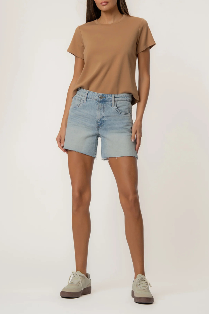 Kut From The Kloth: Jane Shorts-Deep V-5- Denim-KUT FROM THE KLOTH-Usher & Co - Women's Boutique Located in Atoka, OK and Durant, OK