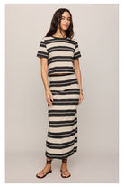 Z Supply: Stellan Striped Tee - Ash Black-1- Tops-Z Supply-Usher & Co - Women's Boutique Located in Atoka, OK and Durant, OK