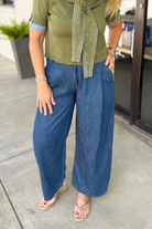 Joanna Trousers-5- Denim-Miou Muse-Usher & Co - Women's Boutique Located in Atoka, OK and Durant, OK