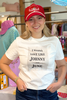 Johnny and June Tee-1- Tops-Panache Apparel Co-Usher & Co - Women's Boutique Located in Atoka, OK and Durant, OK