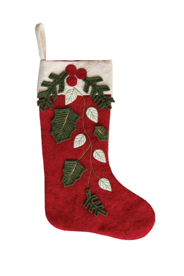 Jolly Holiday Stocking-11- Gift/Home-CREATIVE CO-OP-Usher & Co - Women's Boutique Located in Atoka, OK and Durant, OK