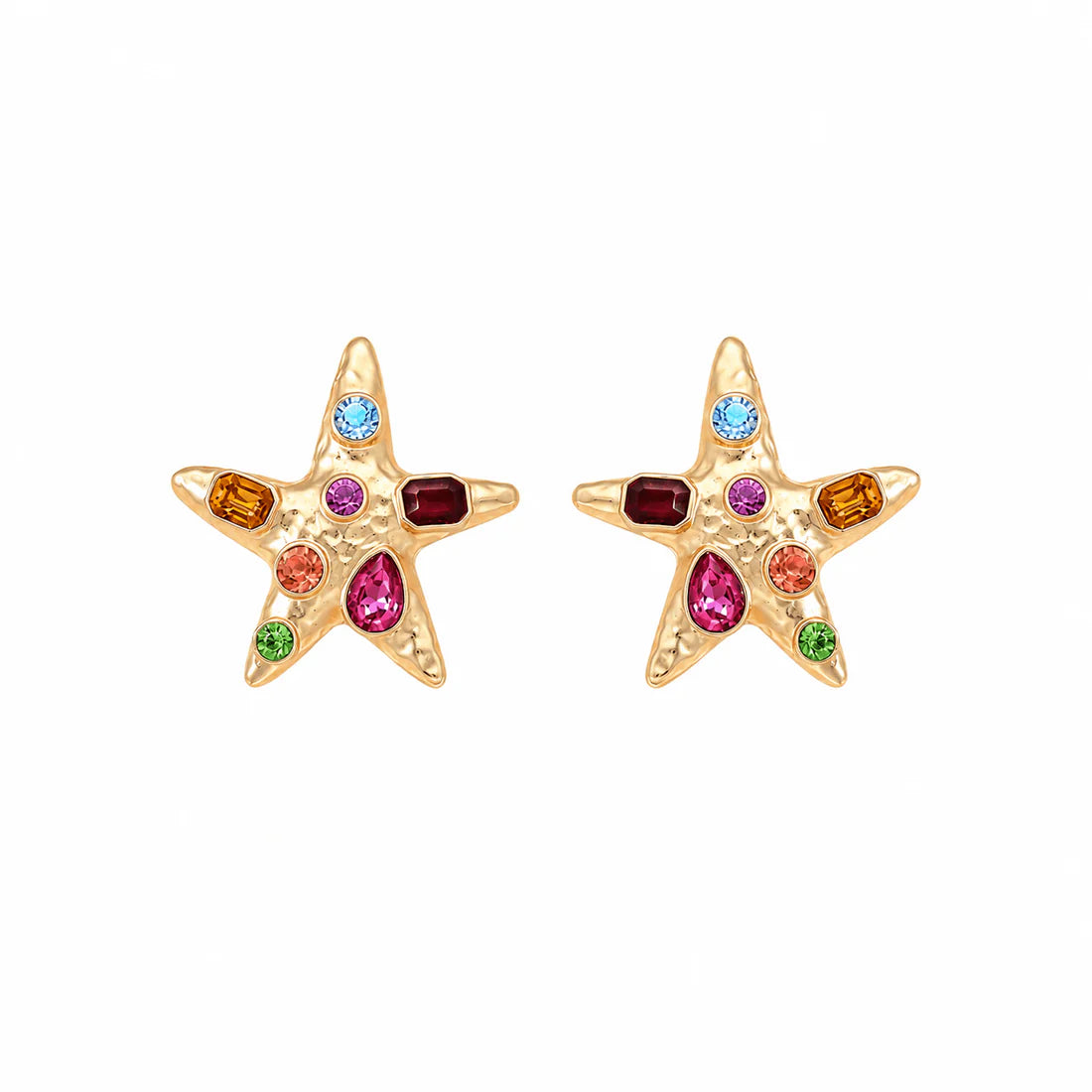 Karis Starfish Statement Earrings-7- Jewelry-Linny Co-Usher & Co - Women's Boutique Located in Atoka, OK and Durant, OK