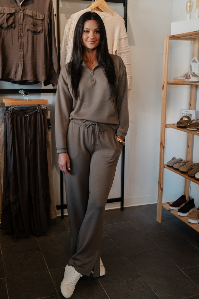 Keely Top-Olive Vine-Long Sleeve Tops-THREAD AND SUPPLY-Usher & Co - Women's Boutique Located in Atoka, OK and Durant, OK