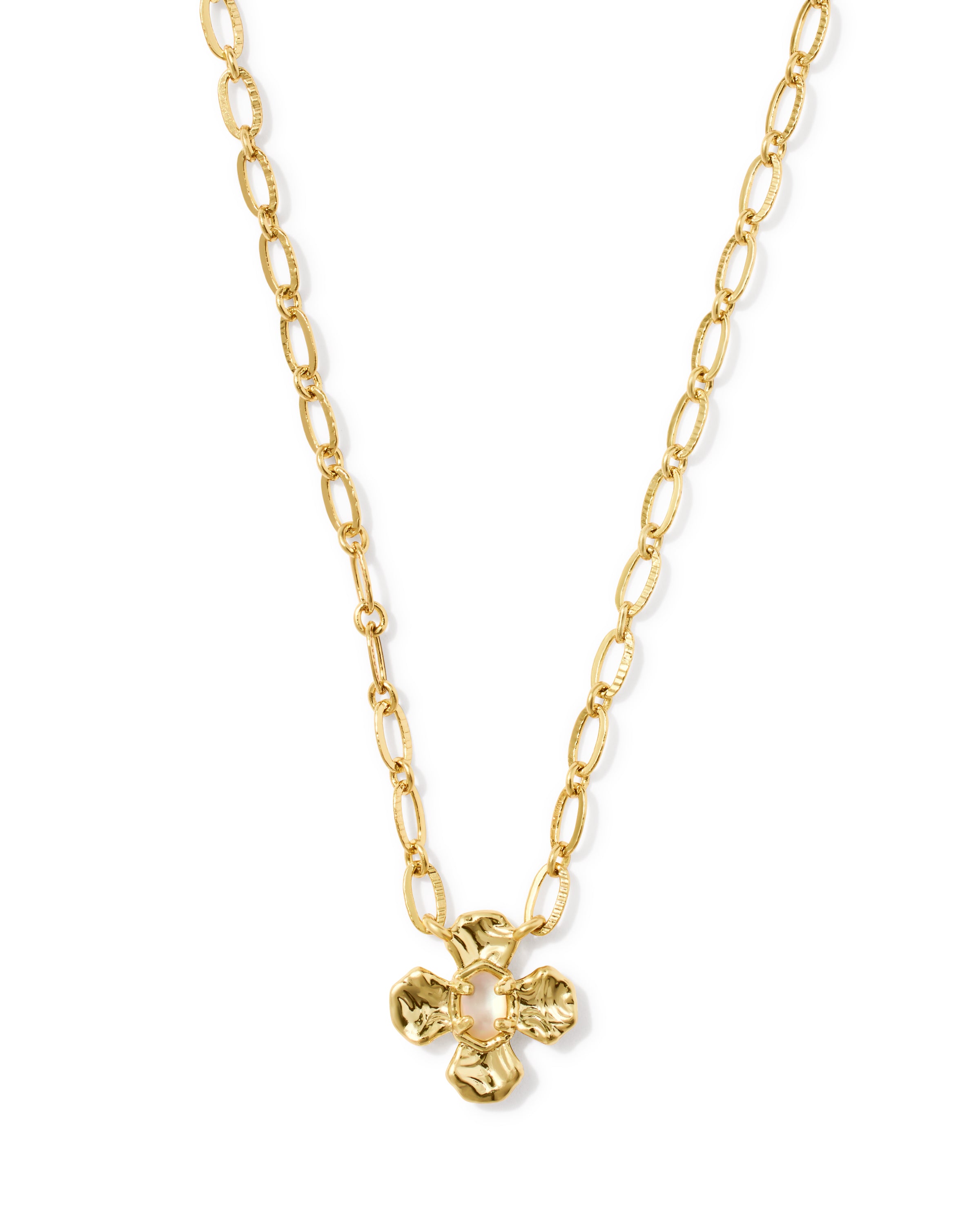 Kendra Scott: Leanne Short Pendant Necklace-Gold Natural Mother of Pearl-7- Jewelry-Kendra Scott-Usher & Co - Women's Boutique Located in Atoka, OK and Durant, OK