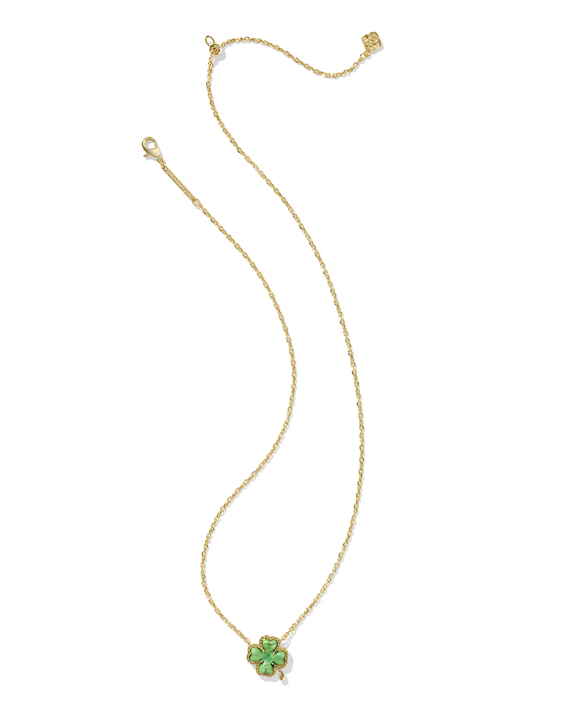 Kendra Scott: Clover Necklace-Gold-7- Jewelry-Kendra Scott-Usher & Co - Women's Boutique Located in Atoka, OK and Durant, OK