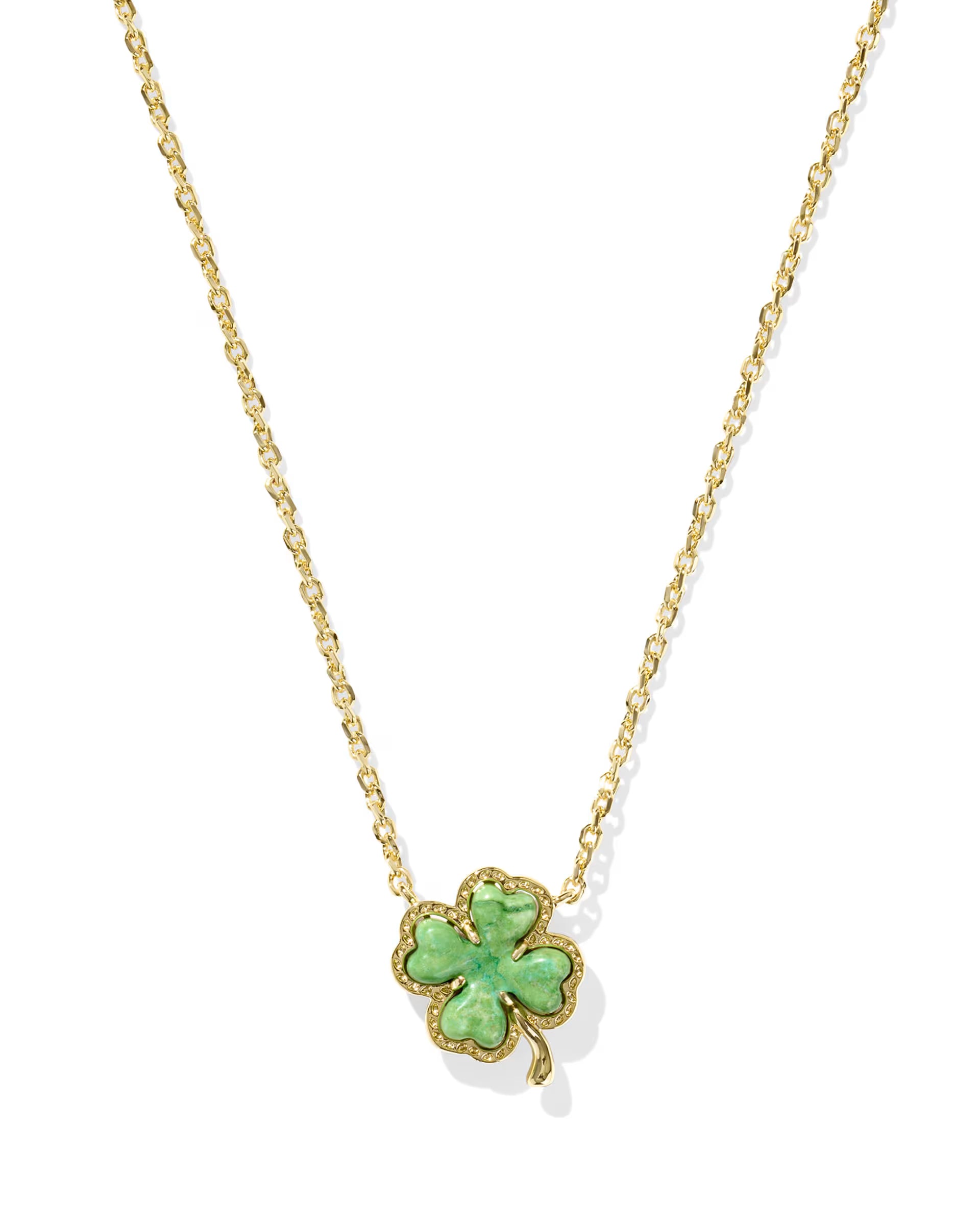 Kendra Scott: Clover Necklace-Gold-7- Jewelry-Kendra Scott-Usher & Co - Women's Boutique Located in Atoka, OK and Durant, OK