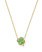 Kendra Scott: Clover Necklace-Gold-7- Jewelry-Kendra Scott-Usher & Co - Women's Boutique Located in Atoka, OK and Durant, OK