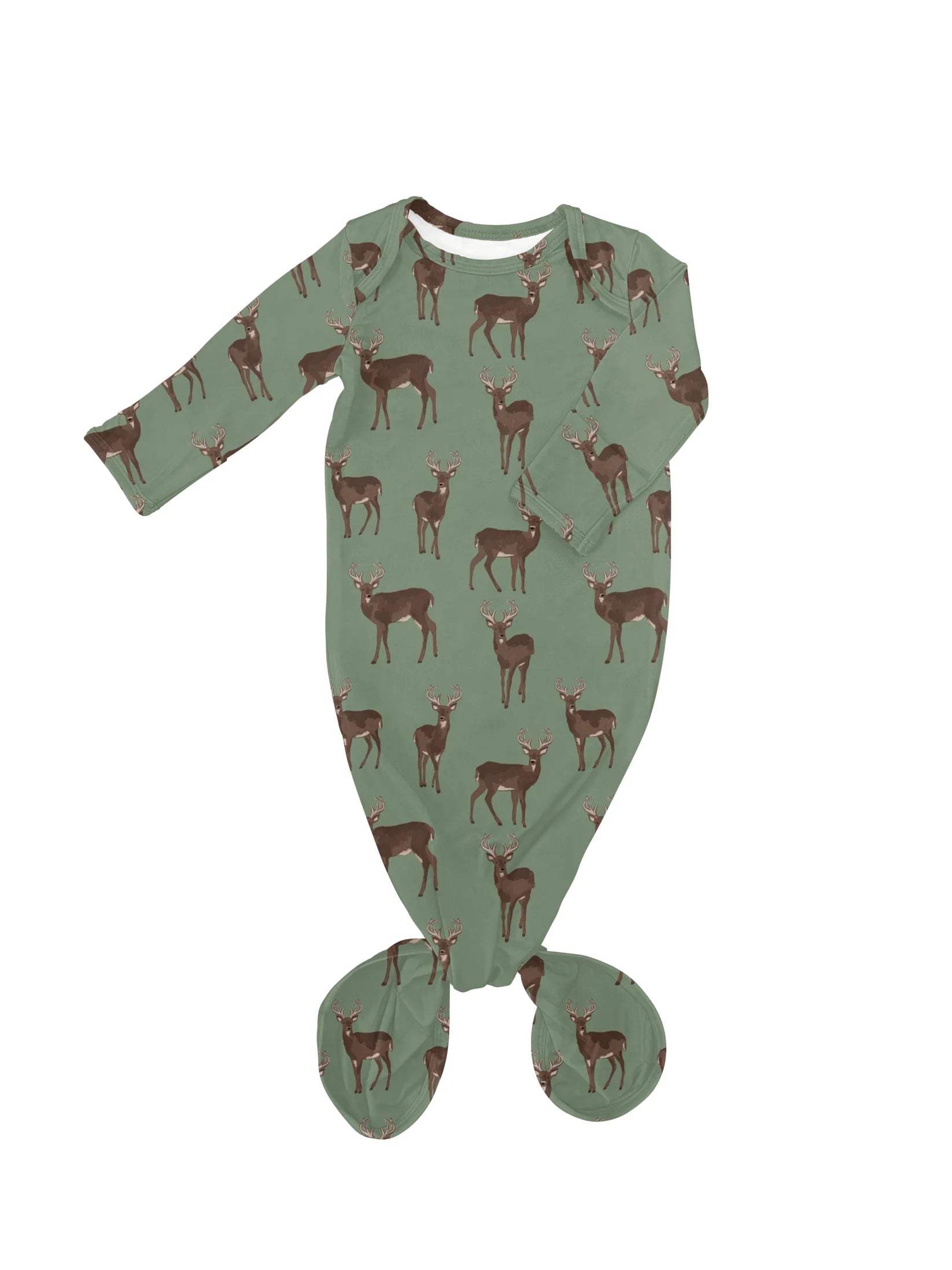 Goosies: Knotted Gown-Deer-12- Baby/Kids/Men-Goosies-Usher & Co - Women's Boutique Located in Atoka, OK and Durant, OK