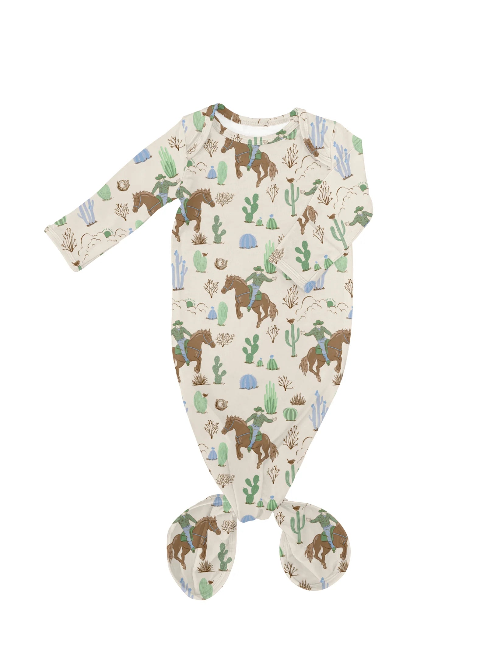 Goosies: Knotted Gown-Saddle Cowboy!-12- Baby/Kids/Men-Goosies-Usher & Co - Women's Boutique Located in Atoka, OK and Durant, OK