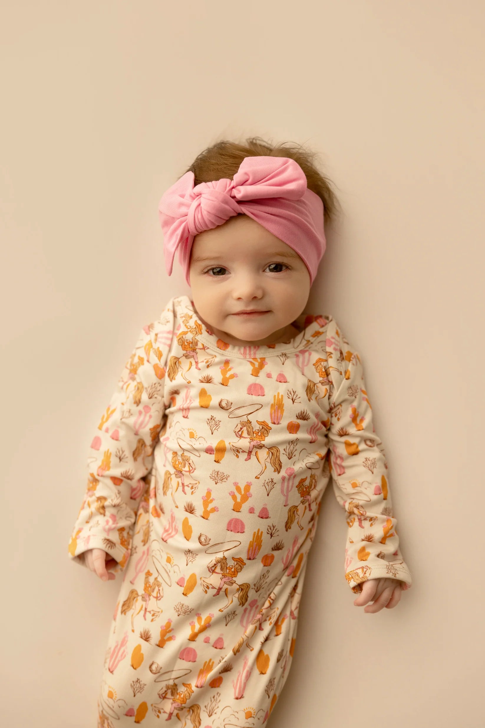 Goosies: Knotted Gown-Saddle Cowgirl!-12- Baby/Kids/Men-Goosies-Usher & Co - Women's Boutique Located in Atoka, OK and Durant, OK