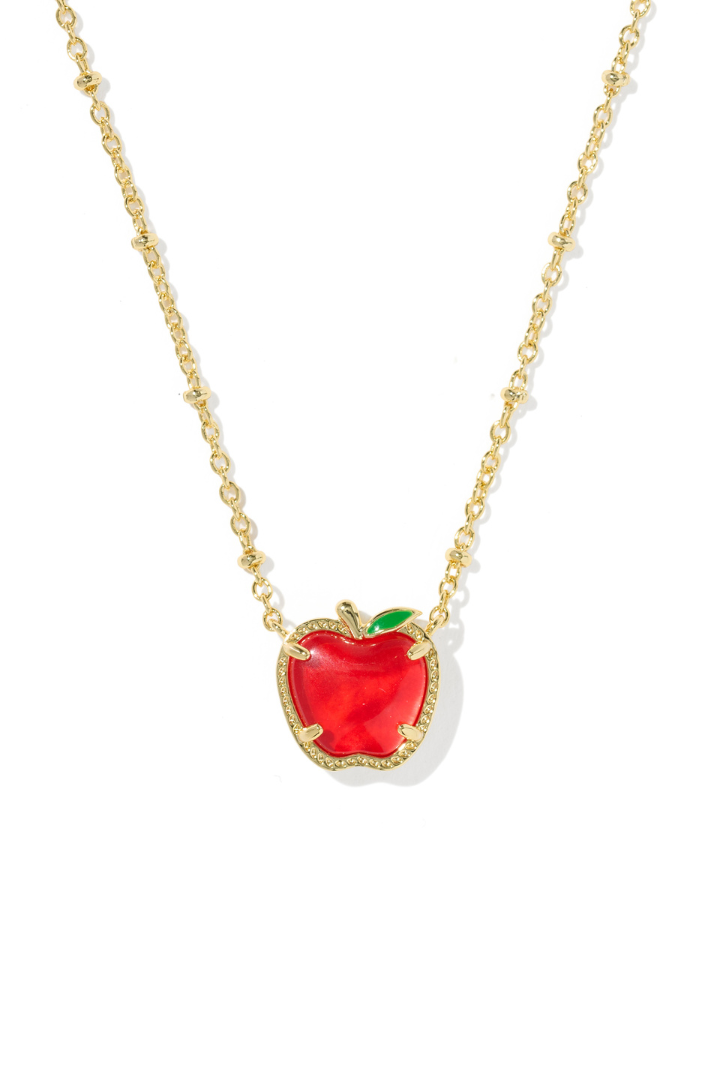 Kendra Scott: Apple Short Pendant Necklace-Red Illusion-7- Jewelry-Kendra Scott-Usher & Co - Women's Boutique Located in Atoka, OK and Durant, OK