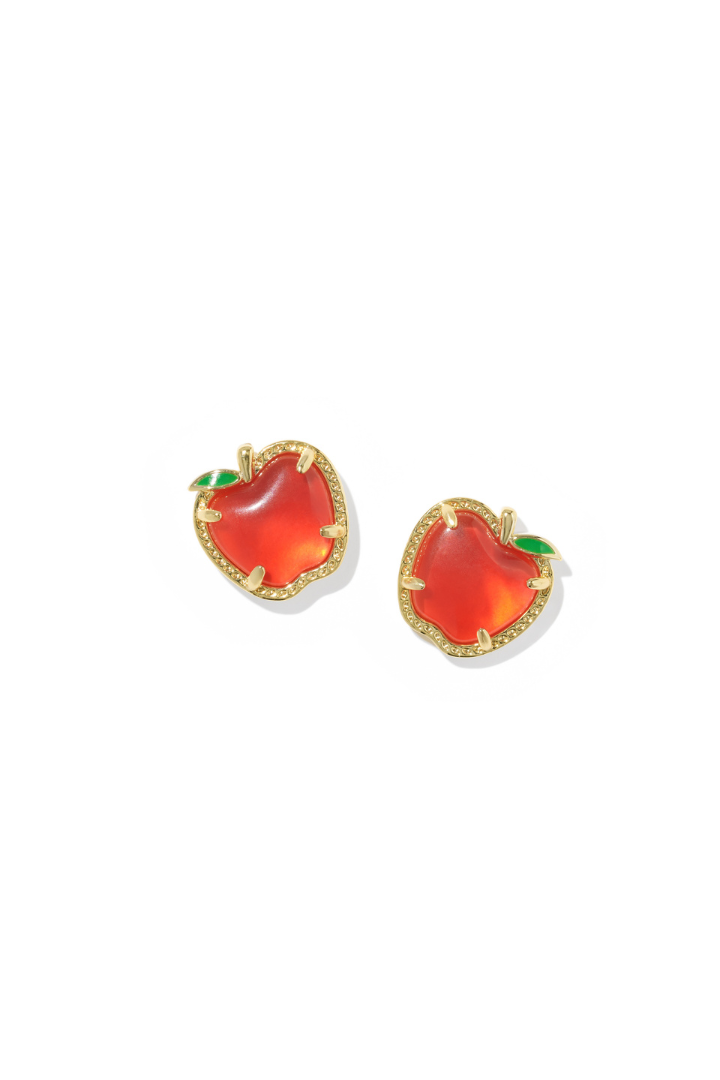 Kendra Scott: Apple Stud Earring-Red Illusion-7- Jewelry-Kendra Scott-Usher & Co - Women's Boutique Located in Atoka, OK and Durant, OK