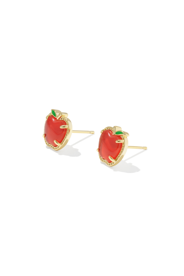 Kendra Scott: Apple Stud Earring-Red Illusion-7- Jewelry-Kendra Scott-Usher & Co - Women's Boutique Located in Atoka, OK and Durant, OK