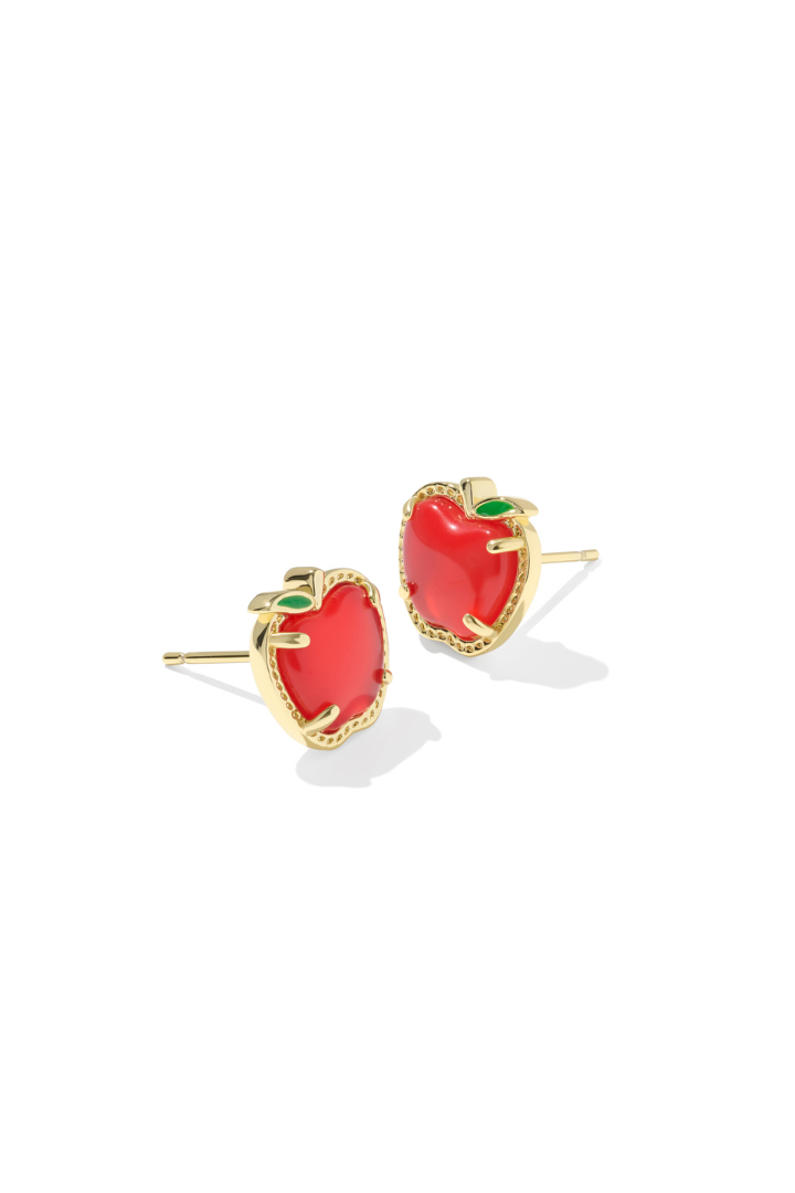 Kendra Scott: Apple Stud Earring-Red Illusion-7- Jewelry-Kendra Scott-Usher & Co - Women's Boutique Located in Atoka, OK and Durant, OK