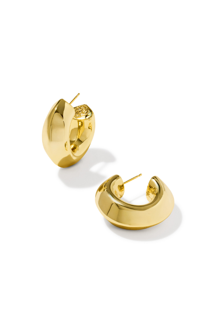 Kendra Scott: Embry Hoop Earring-Gold-7- Jewelry-Kendra Scott-Usher & Co - Women's Boutique Located in Atoka, OK and Durant, OK