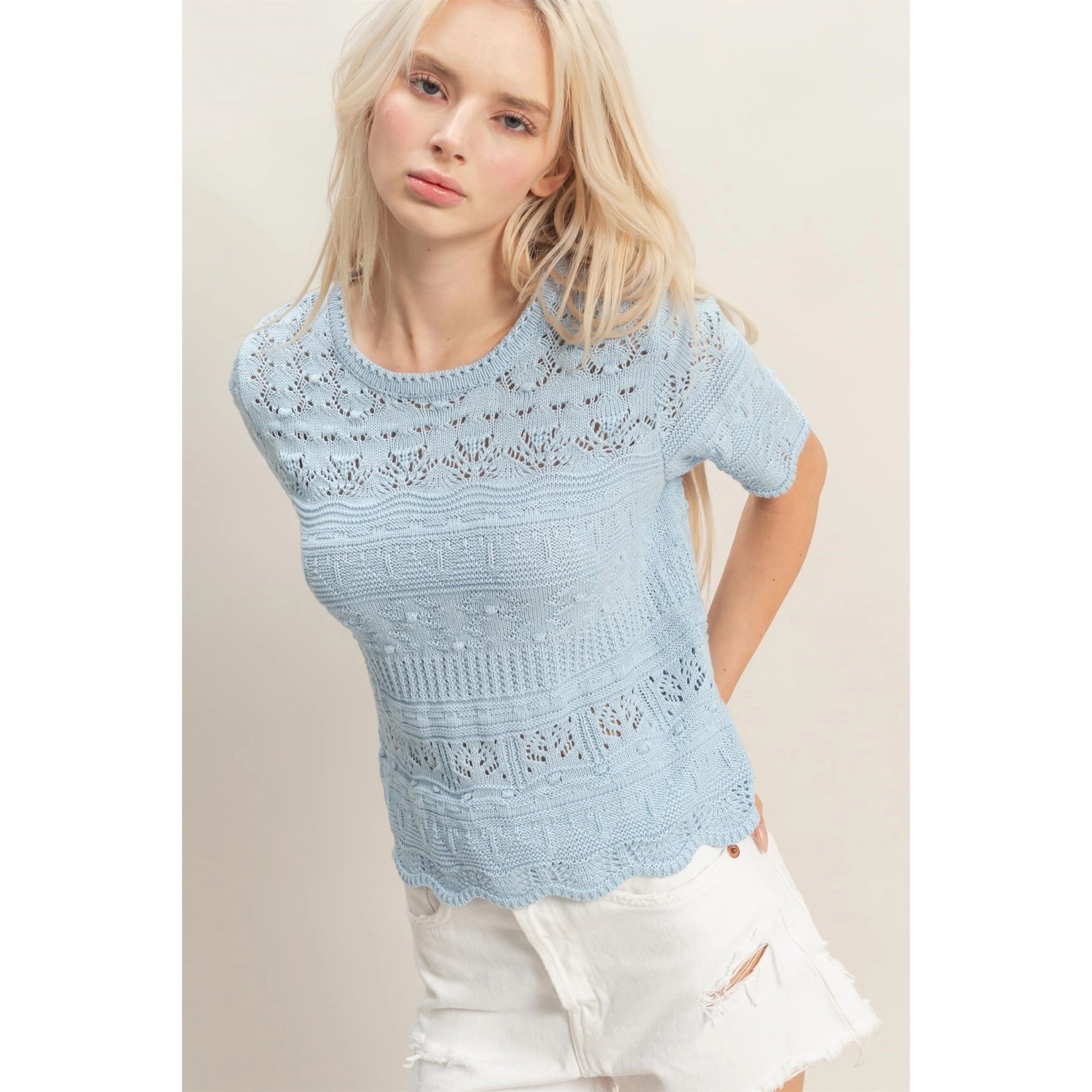 Lady Like Sweater-1- Tops-HYFVE-Usher & Co - Women's Boutique Located in Atoka, OK and Durant, OK