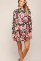 Laurel Floral Dress-14-DISTRESSED-Fate-Usher & Co - Women's Boutique Located in Atoka, OK and Durant, OK
