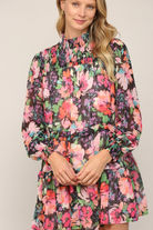 Laurel Floral Dress-14-DISTRESSED-Fate-Usher & Co - Women's Boutique Located in Atoka, OK and Durant, OK