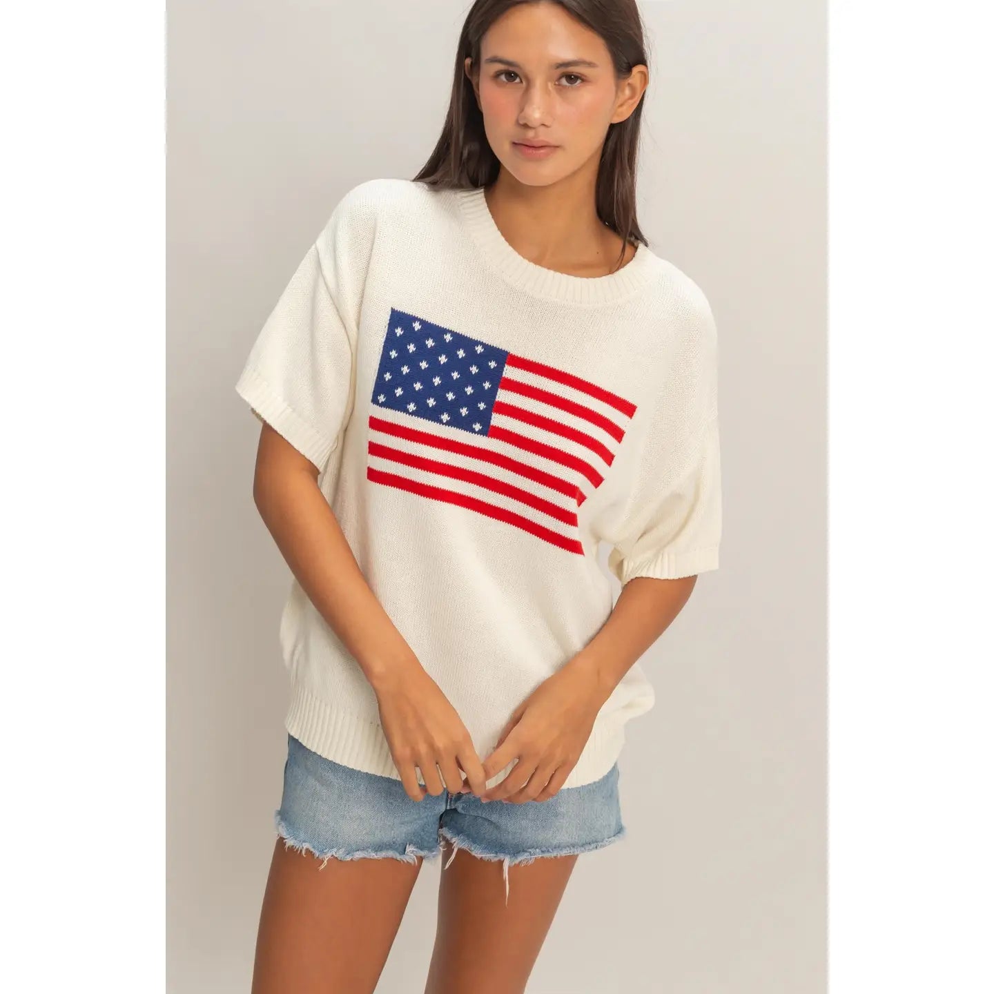 Liberty Sweater-1- Tops-HYFVE-Usher & Co - Women's Boutique Located in Atoka, OK and Durant, OK
